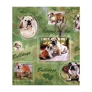  Bulldog Montage Gift Wrap