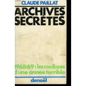   /1968 1969 les coulisses dune année terrible Paillat Claude Books
