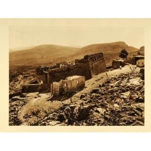  1926 Mystras Ruins Mistra Mount Taygetos Landscape Art 