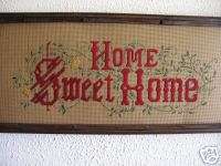 Embroidery Victorian Motto Home Sweet Home kit  