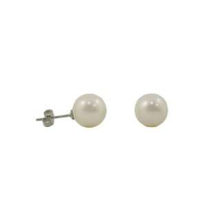  10mm Cream Mother of Pearl Studs Jewelry