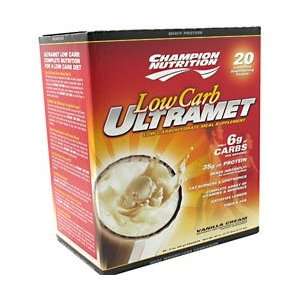  Champion Nutrition Low Carb Ultramet   Vanilla Cream   20 