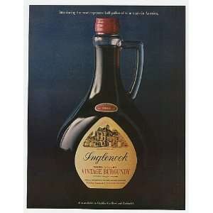  1970 Inglenook Most Expensive Half Gallon Wine Bottle 