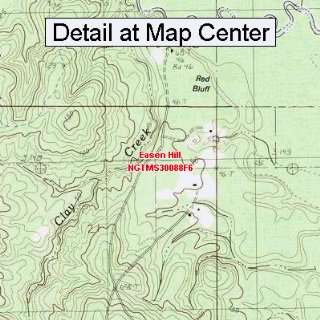  USGS Topographic Quadrangle Map   Easen Hill, Mississippi 