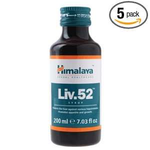 Himalaya Herbal Healthcare Liv.52, Liquid, 200 ml (Pack of 5)
