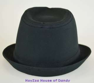 Mens Basic Woven Plain Fedora Short Brim Hat   4colors  