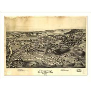  Historic Moosic, Pennsylvania, c. 1892 (L) Panoramic Map 
