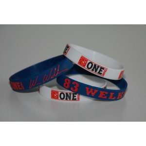 Wes Welker and NFL Players Wristbands 2 pack  Sports 