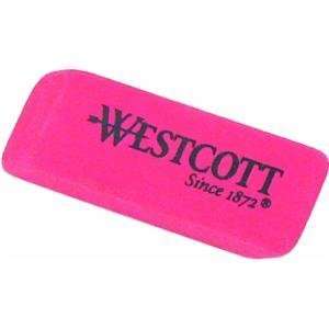  Westcott Latex Free Erasers, Pack of Three, Pink Office 