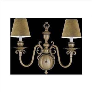   Sconces 1782 03 Pewter Monticello Sconce 2Lt Pewter