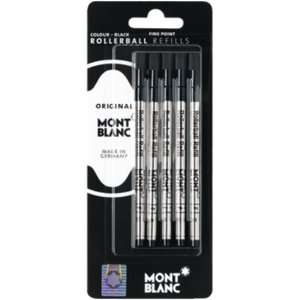  Montblanc Rollerball Refills Black Fine Pack Of 5 Office 