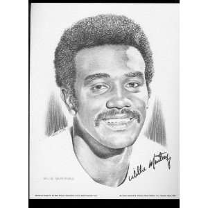 1974 Willie Montanez Philadelphia Phillies Lithograph  