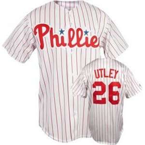  Chase Utley Phillies Pinstripe MLB Replica Jersey   Size 