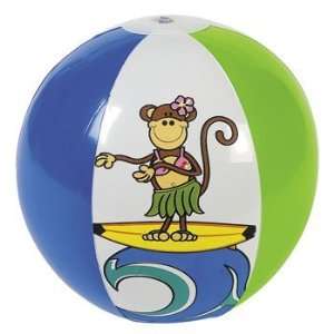  4 Inflatable Beach Monkey Beach Balls Toys & Games