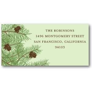  Holiday Return Address Labels   Pinecone Party By Kate 