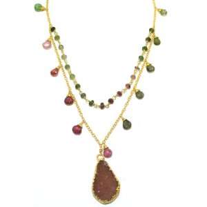  Nina Nguyen 22K Gold Vermeil Bombay Drape Necklace With 