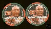 25 MGM GRAND George Foreman HWC Las Vegas Casino Chip  