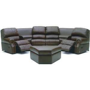  Duskwood Leather Reclining Home Theater Sectional