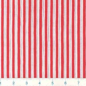   Born in the USA Stripes Red Fabric By The Yard Arts, Crafts & Sewing