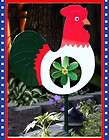 rooster wind spinner pin wheel yard garden whirligig returns not