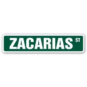  ZACARIAS Street Sign name kids childrens room door bedroom 