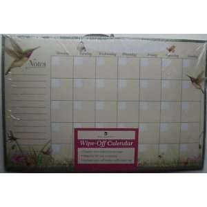  New Seasons Hummingbird Wipe Off Calendar 9415787 Office 