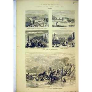  1879 Zulu War Fort Helpmakaar Camp River Transport