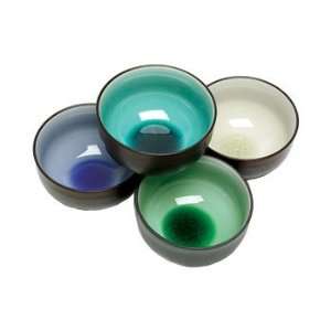  Miya   4 pc Rice Bowl Set   Crackle Colors Assorted 