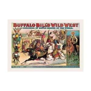  Buffalo Bill The Real Sons of the Soudan 28x42 Giclee on 