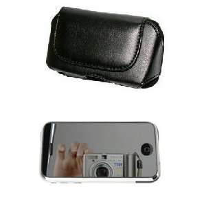   Pouch Case For Apple iPhone + Mirror Screen Protector 