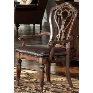  Barrington House Arm Chair Leather Seat   American Drew 
