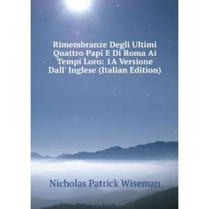   Dall Inglese (Italian Edition) Nicholas Patrick Wiseman Books