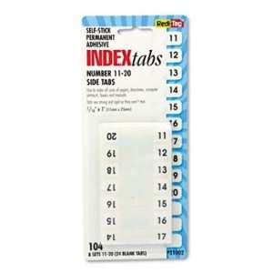 Redi Tag® Easy To Read Side Mount Self Stick Plastic Index Tabs TAB 