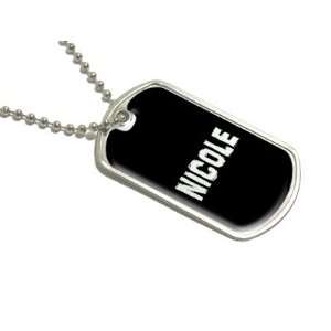  Nicole   Name Military Dog Tag Luggage Keychain 