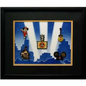  Mickey Mouse Club 45th Anniversary Framed 5 Pin Set 
