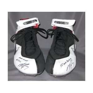  Michael Vick Autographed/Hand Signed Game Used Nike Cleats 