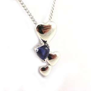  Necklace silver Hymne A Lamour sapphire. Jewelry