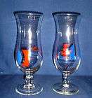 CARNIVAL CRUISE LINE HURRICANE GLASS GOBLETS SET OF TWO  
