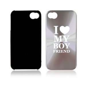   Hard Back Case Cover I Love My Boyfriend Cell Phones & Accessories