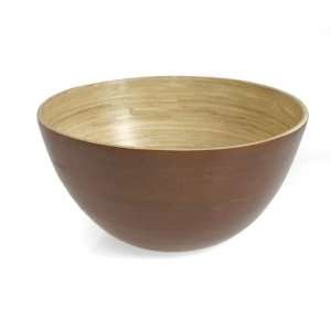  Bamboo and Lacquer. No Hot Foods or Liquids. Brown Bowl 