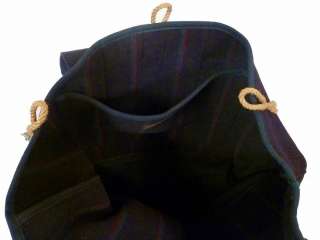 NWT $168 Ralph Lauren Rugby Large Navy Wool Tote Bag  
