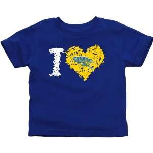   Roadrunners Infant iHeart T Shirt   Royal Blue
