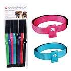 PUPPY ID COLLAR SET of 8 Color Coded Numbered Litter Bands w/ Numbers 