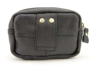 Mens Genuine Leather Belt Waist Bum Fanny Belly Pouch Zipper Bag Cell 
