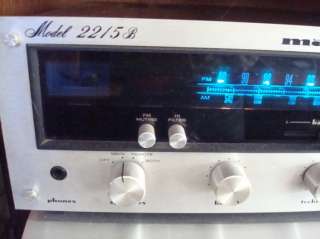 VINTAGE MARANTZ 2215B   ONE CHANNEL NEEDS REPAIR   SOLD AS IS   WELL 