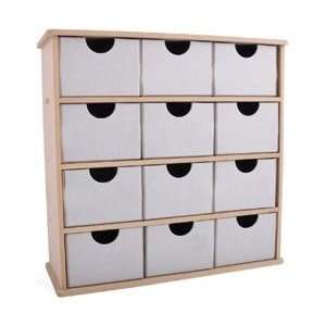  New   Beyond The Page MDF Storage Box With 12 Chipboard 