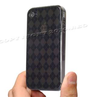 Black TPU Gel Skin Hard Cover Case for Apple iPhone 4 G  