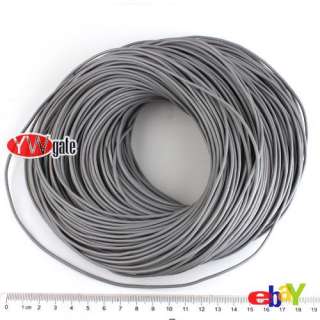 10m Hide Rope Gray Necklace Leather Cord Jewelry Making Free Ship 