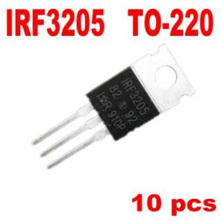 10 pcs IRF3205 IRF 3205 Power MOSFET 55V 110A TO 220  