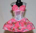   pink & white iridescent dress lace straps glitter angel babies baby